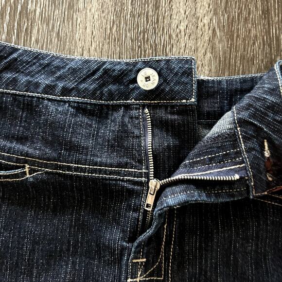 Vintage Marithé François Girbaud Denim Micro Mini Skirt Size 31 Y2K Graphic Logo - Picture 7 of 14